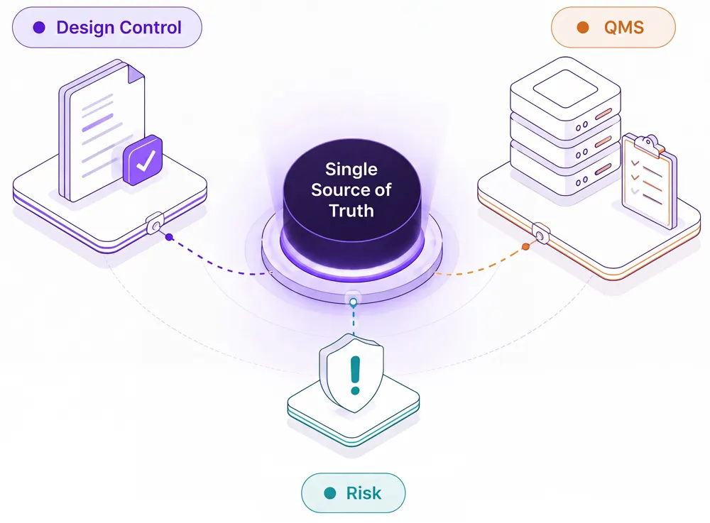 Design Control + QMS + Risk = Single Source of Truth